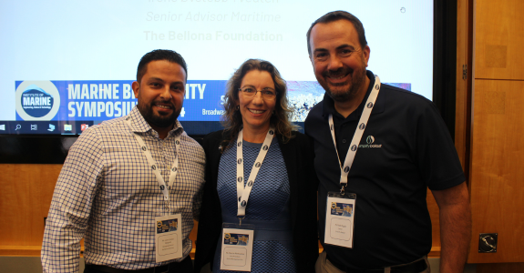 Pictured (Left to Right): John Loazia, Marcie Merksamer and Mark Riggio 